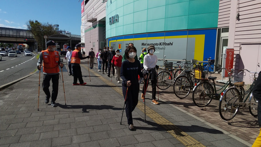 第14回　「ノルディックウォーク体験会」＆「自立体力テスト」実施しました